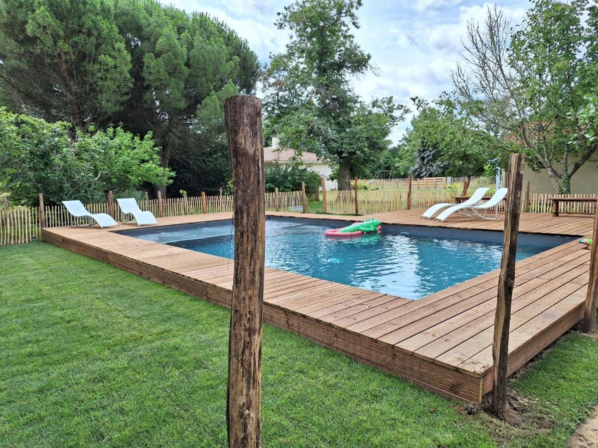 La Pinede Du Cheou, Piscine, Logement Independant, Parking, Draps, Wifi Fibre Mimizan-Plage Екстериор снимка